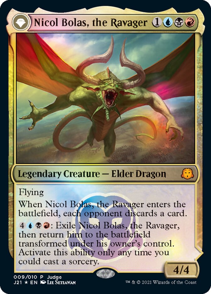 Nicol Bolas, the Ravager // Nicol Bolas, the Arisen [Judge Gift Cards 2021] - Magic: The Gathering - Card Brawlers | Quebec | Canada |