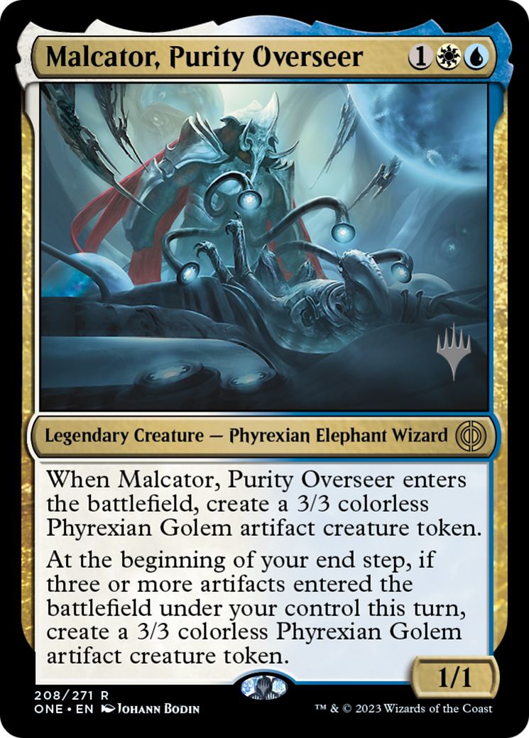 Malcator, Purity Overseer (Promo Pack) [Phyrexia: All Will Be One Promos] - Magic: The Gathering - Card Brawlers | Quebec | Canada |