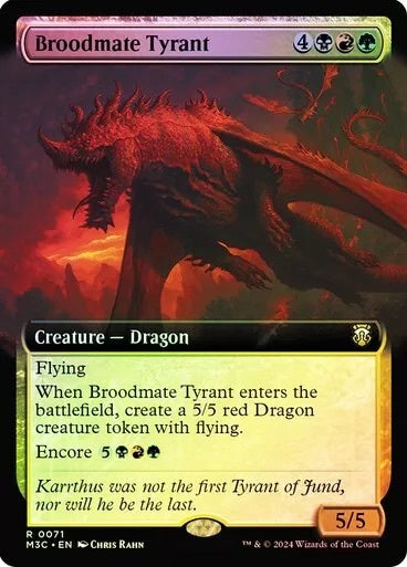 Broodmate Tyrant (Extended Art) (Ripple Foil) [Modern Horizons 3 Commander] - Magic: The Gathering - Card Brawlers | Quebec | Canada |
