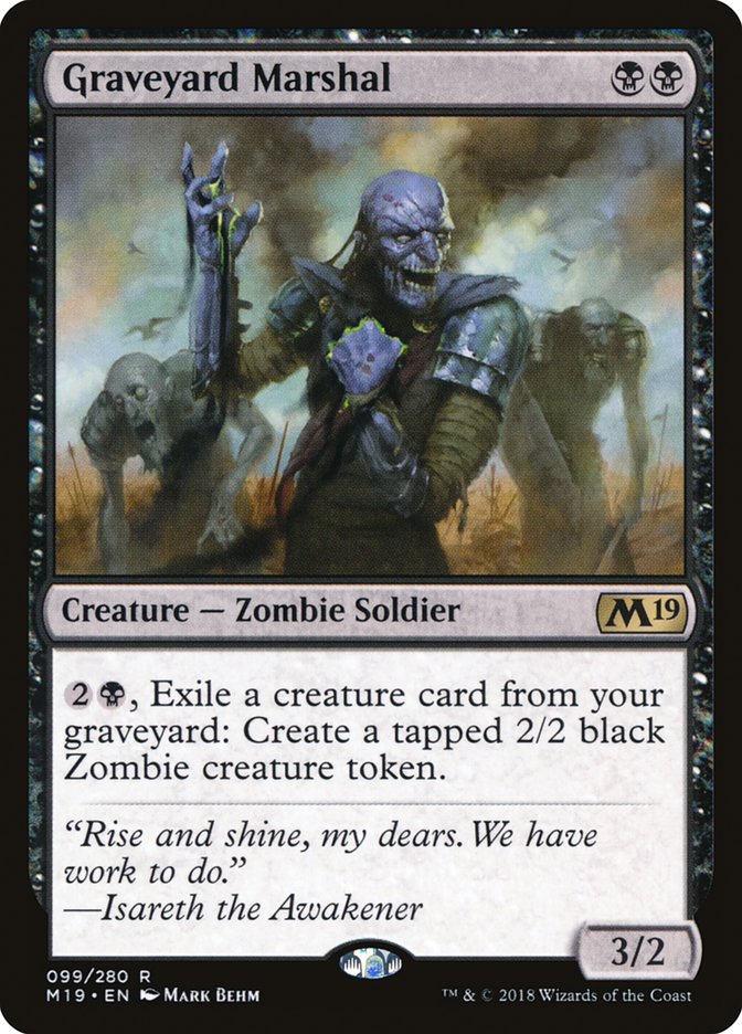 Graveyard Marshal [Core Set 2019] - Magic: The Gathering - Card Brawlers | Quebec | Canada |