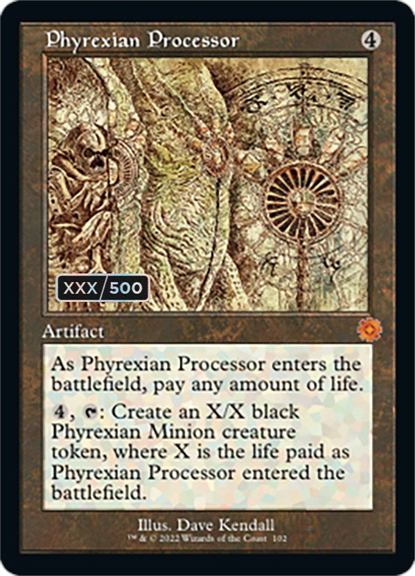 Phyrexian Processor (Retro Schematic) (Serialized) [The Brothers' War Retro Artifacts] - Magic: The Gathering - Card Brawlers | Quebec | Canada |