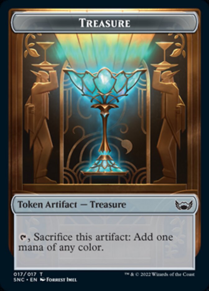 Treasure (017) // Wizard Double-Sided Token [Streets of New Capenna Tokens] - Magic: The Gathering - Card Brawlers | Quebec | Canada |
