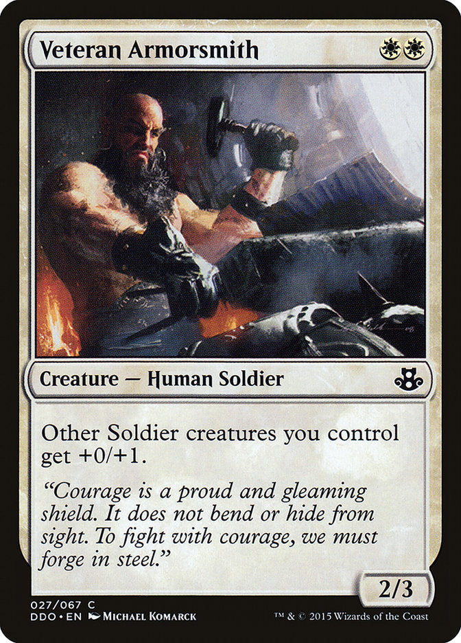 Veteran Armorsmith [Duel Decks: Elspeth vs. Kiora] - Magic: The Gathering - Card Brawlers | Quebec | Canada |