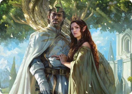 Aragorn and Arwen, Wed Art Card [The Lord of the Rings: Tales of Middle-earth Art Series] - Magic: The Gathering - Card Brawlers | Quebec | Canada |