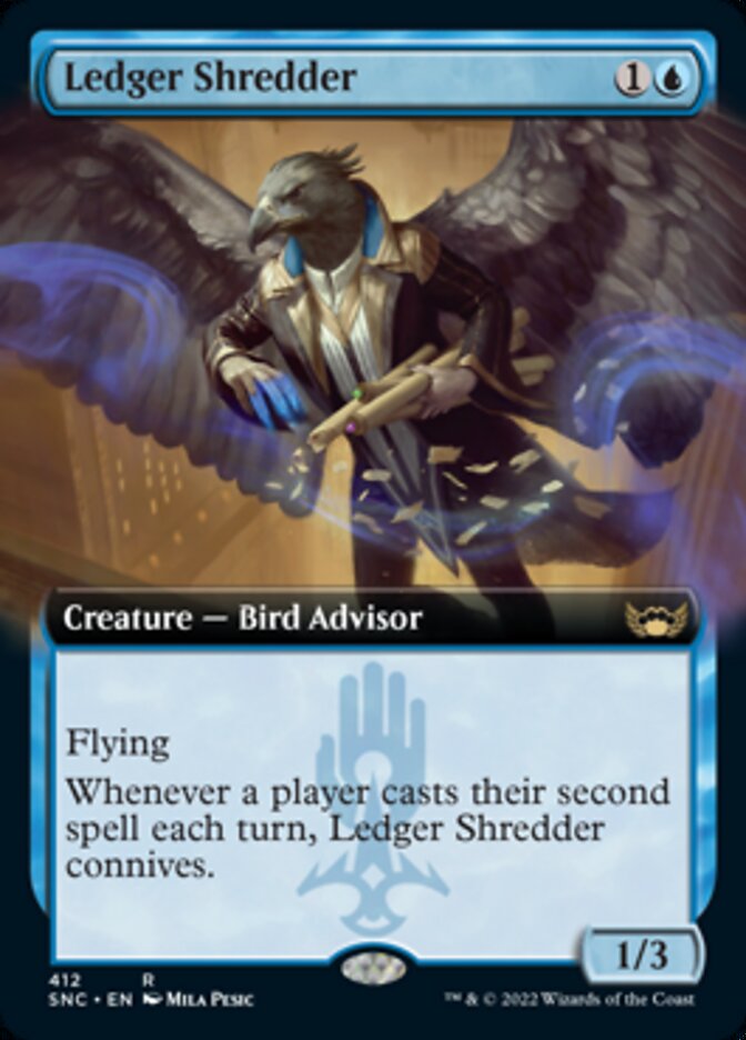 Ledger Shredder (Extended Art) [Streets of New Capenna] - Magic: The Gathering - Card Brawlers | Quebec | Canada |