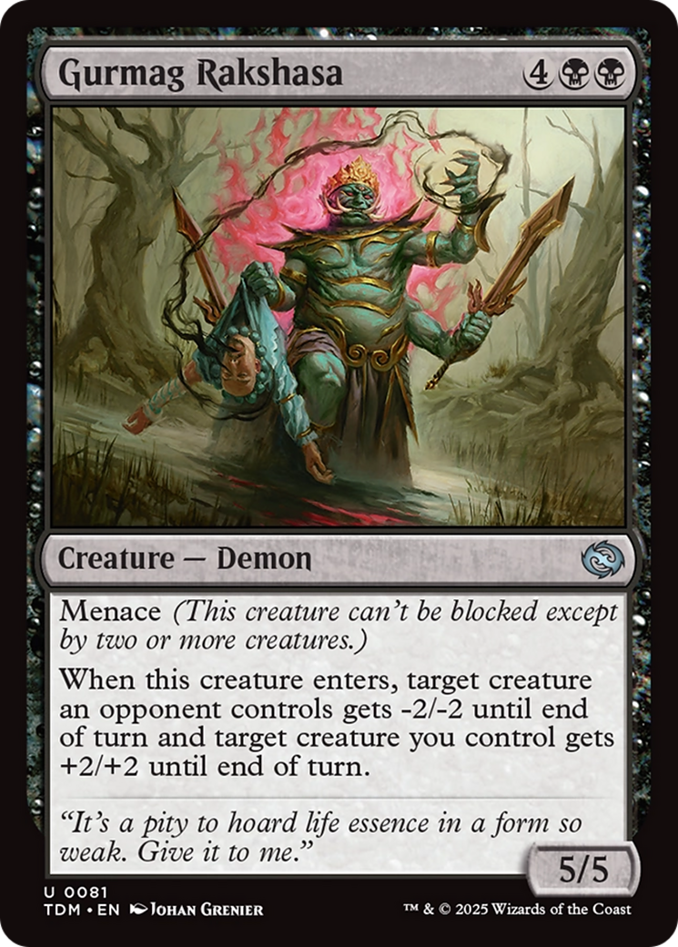 Gurmag Rakshasa [Tarkir: Dragonstorm] - Magic: The Gathering - Card Brawlers | Quebec | Canada |
