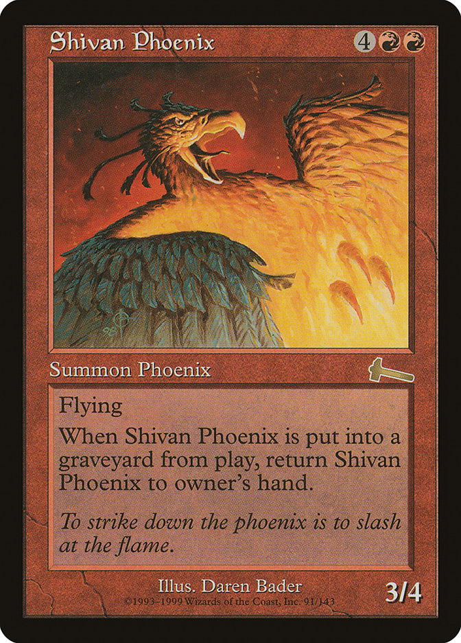 Shivan Phoenix [Urza's Legacy] - Magic: The Gathering - Card Brawlers | Quebec | Canada |