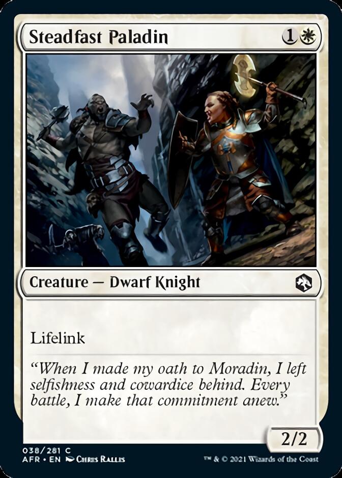 Steadfast Paladin [Dungeons & Dragons: Adventures in the Forgotten Realms] - Magic: The Gathering - Card Brawlers | Quebec | Canada |