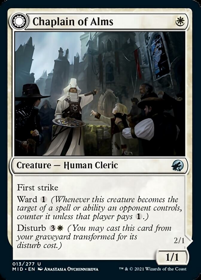 Chaplain of Alms // Chapel Shieldgeist [Innistrad: Midnight Hunt] - Magic: The Gathering - Card Brawlers | Quebec | Canada |
