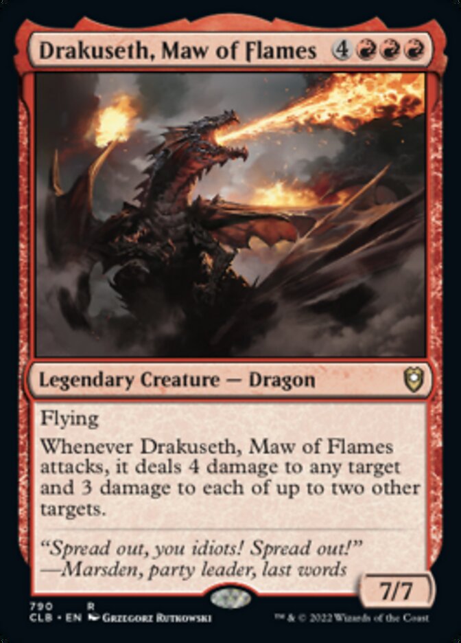 Drakuseth, Maw of Flames [Commander Legends: Battle for Baldur's Gate] - Magic: The Gathering - Card Brawlers | Quebec | Canada |
