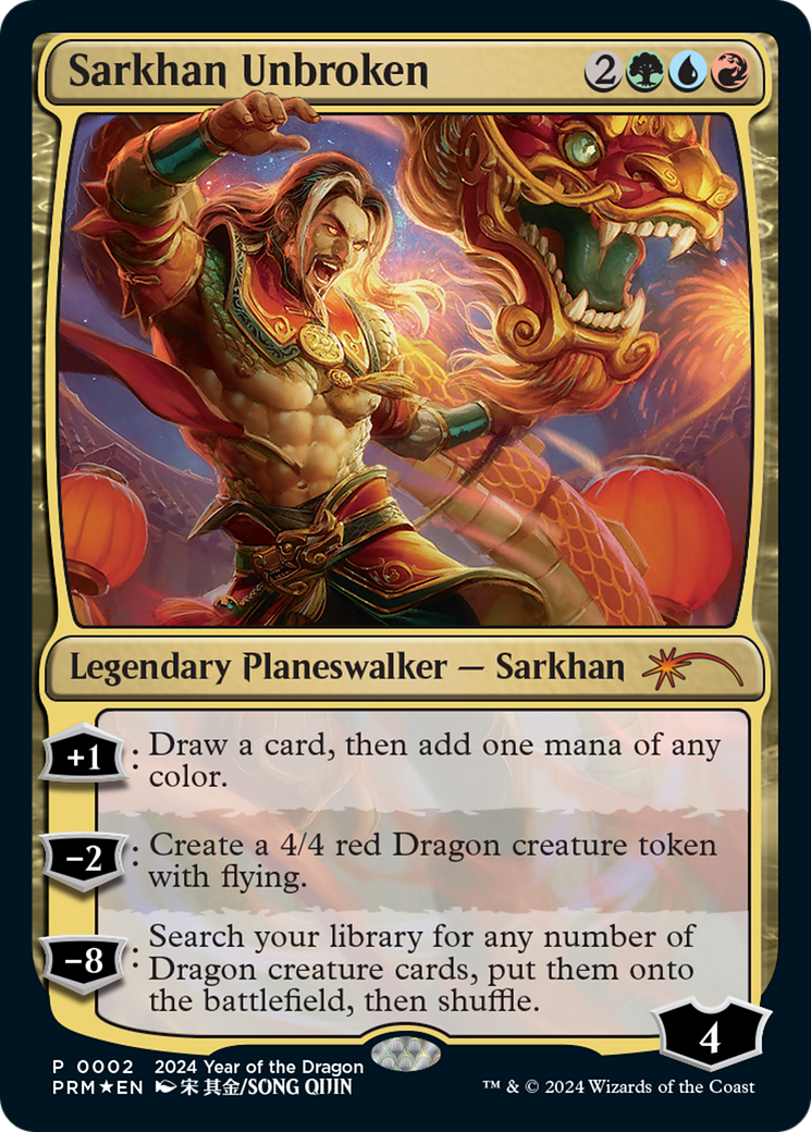 Sarkhan Unbroken (Year of the Dragon 2024) [Standard Showdown Promos] - Magic: The Gathering - Card Brawlers | Quebec | Canada |