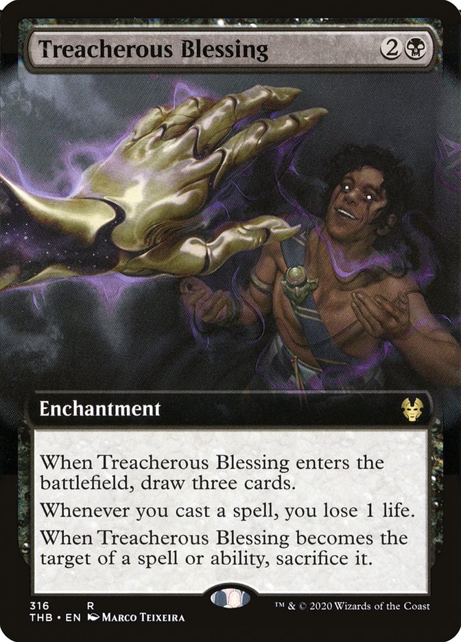 Treacherous Blessing (Extended Art) [Theros Beyond Death] - Magic: The Gathering - Card Brawlers | Quebec | Canada |