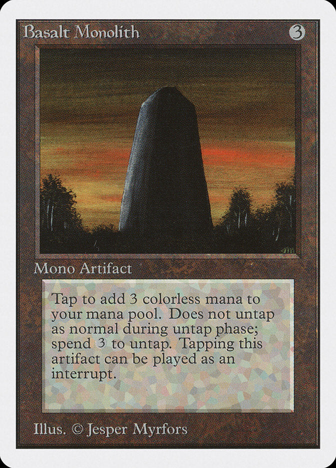Basalt Monolith [Unlimited Edition] - Magic: The Gathering - Card Brawlers | Quebec | Canada |