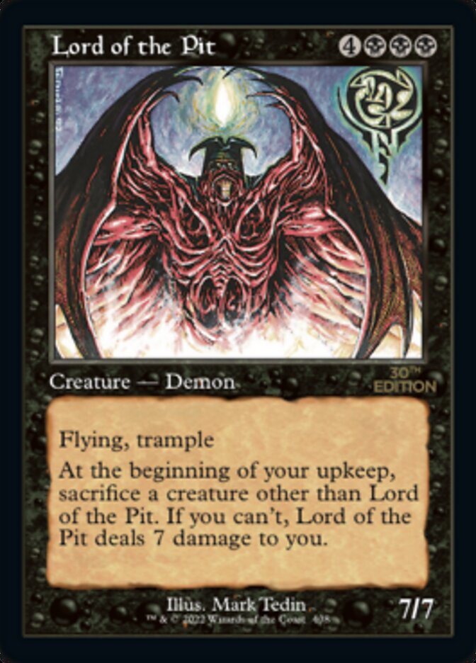 Lord of the Pit (Retro) [30th Anniversary Edition] - Magic: The Gathering - Card Brawlers | Quebec | Canada |