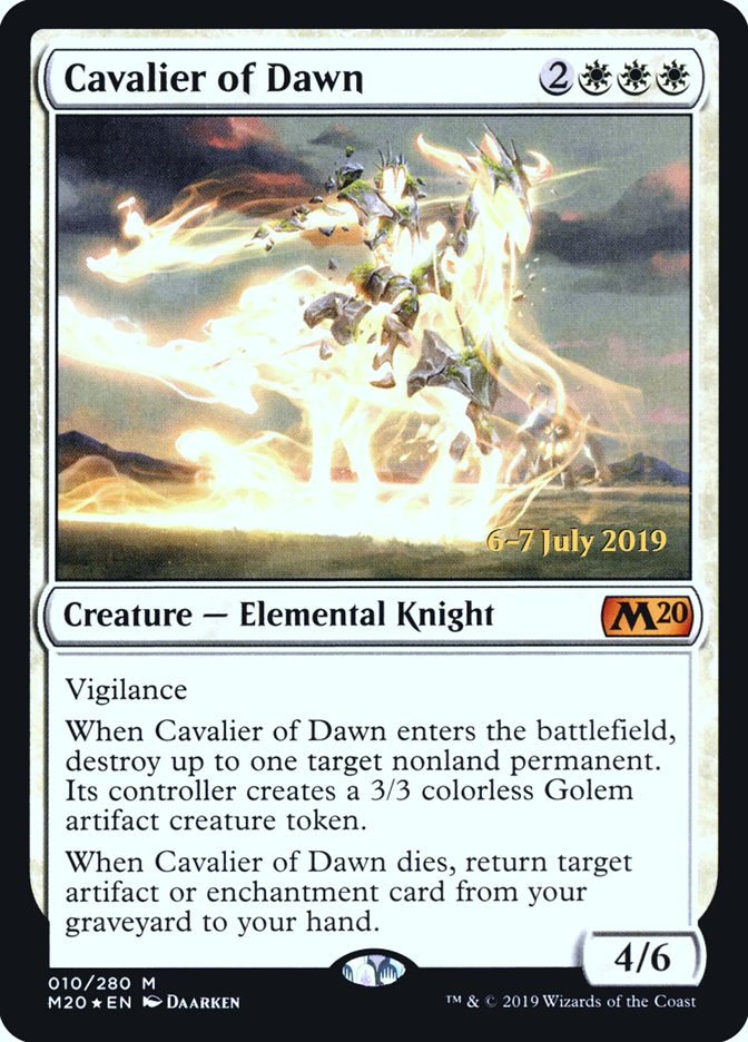 Cavalier of Dawn [Core Set 2020 Prerelease Promos] - Magic: The Gathering - Card Brawlers | Quebec | Canada |