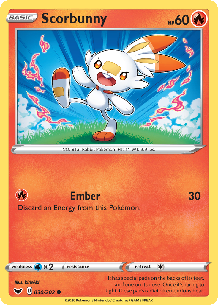 Scorbunny (030/202) [Sword & Shield: Base Set] - Pokémon - Card Brawlers | Quebec | Canada |