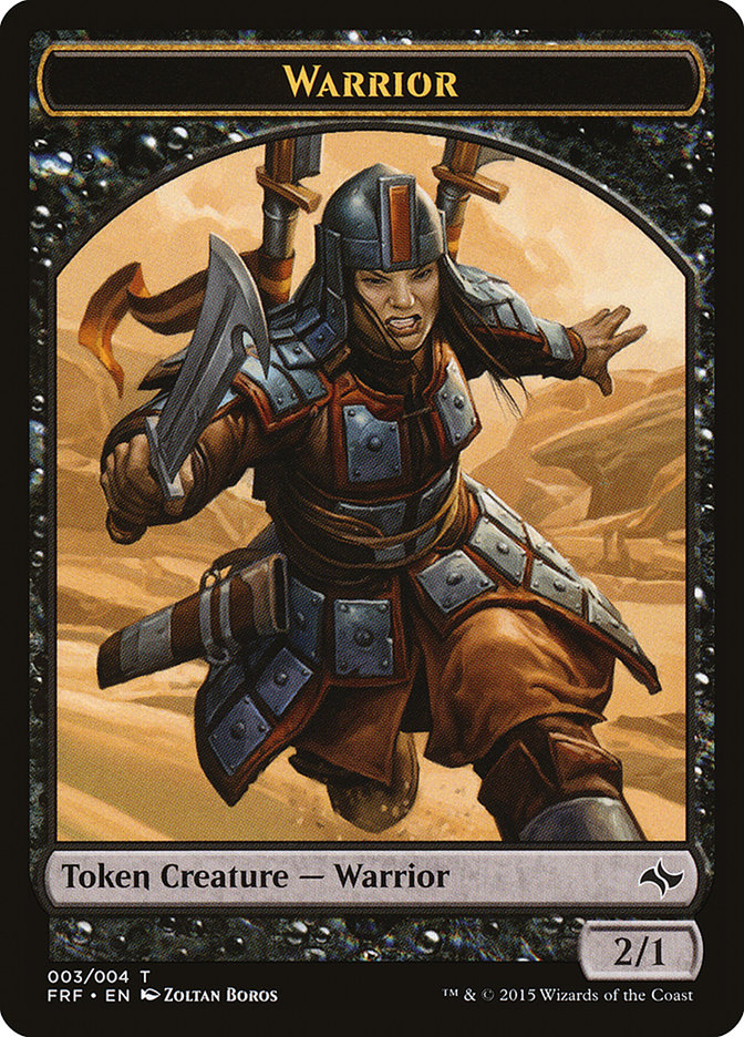 Warrior Token [Fate Reforged Tokens] - Magic: The Gathering - Card Brawlers | Quebec | Canada |