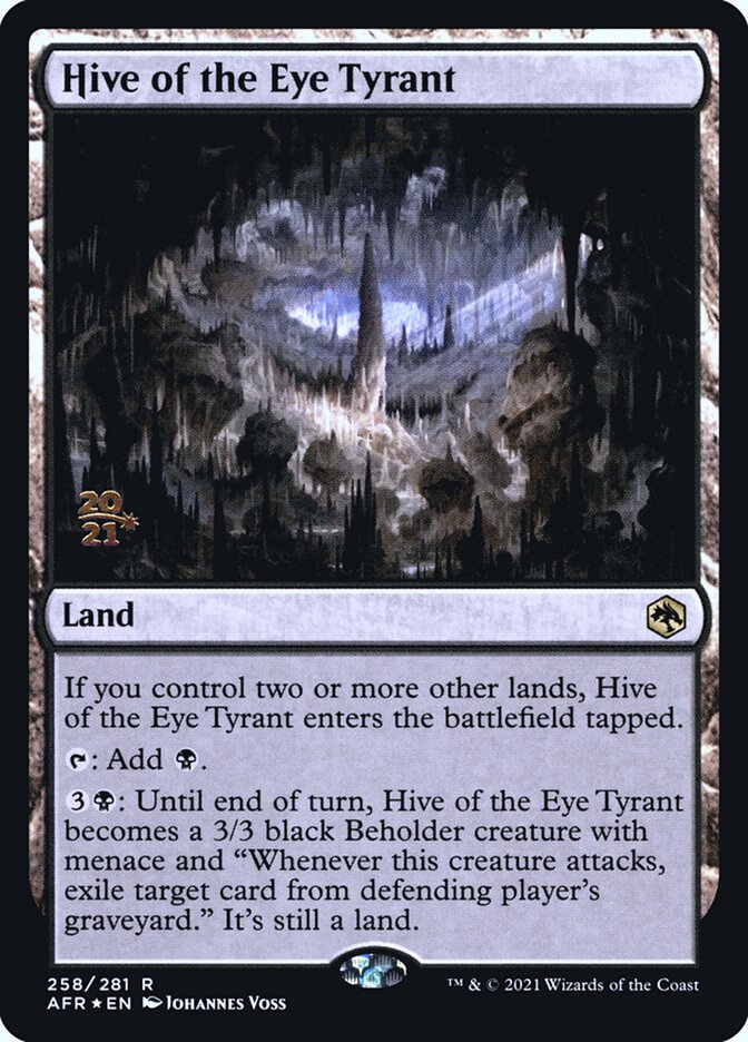 Hive of the Eye Tyrant [Dungeons & Dragons: Adventures in the Forgotten Realms Prerelease Promos] - Magic: The Gathering - Card Brawlers | Quebec | Canada |