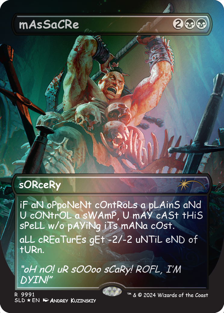 mAsSaCRe (Rainbow Foil) [Secret Lair Drop Series] - Magic: The Gathering - Card Brawlers | Quebec | Canada |