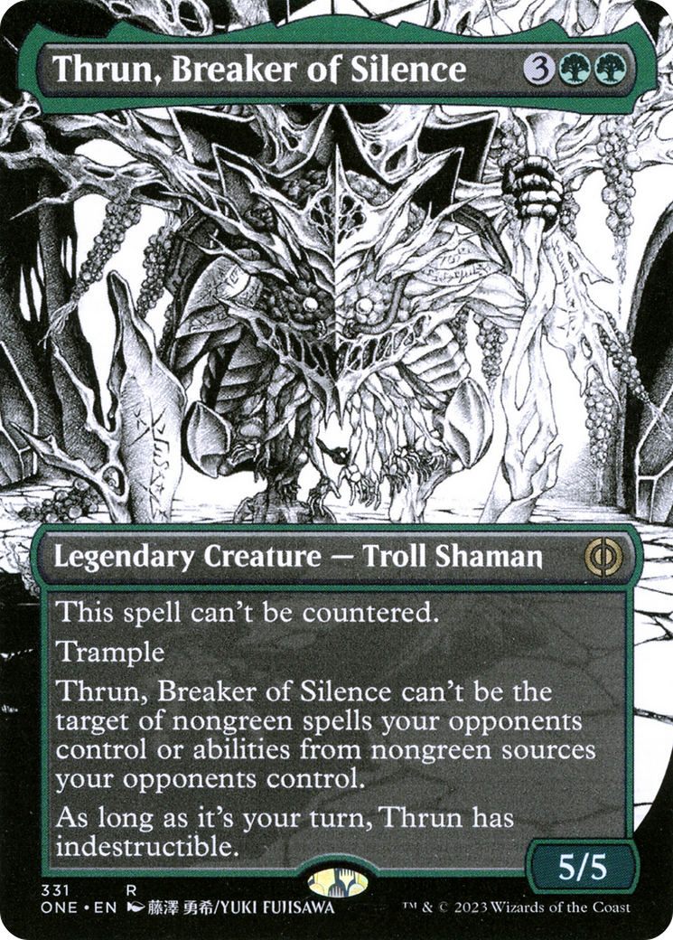 Thrun, Breaker of Silence (Borderless Manga) [Phyrexia: All Will Be One] - Magic: The Gathering - Card Brawlers | Quebec | Canada |