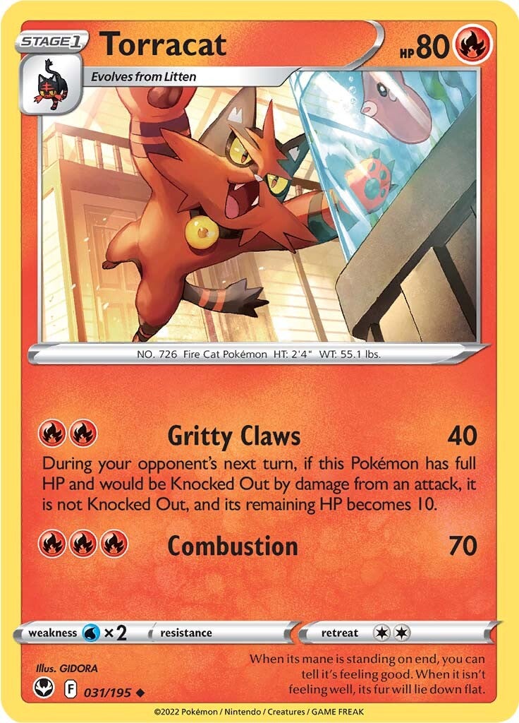 Torracat (031/195) [Sword & Shield: Silver Tempest] - Pokémon - Card Brawlers | Quebec | Canada |