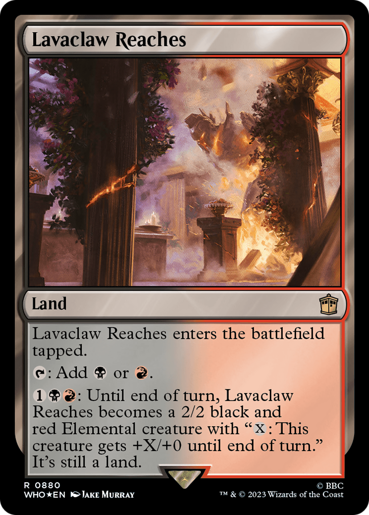 Lavaclaw Reaches (Surge Foil) [Doctor Who] - Magic: The Gathering - Card Brawlers | Quebec | Canada |