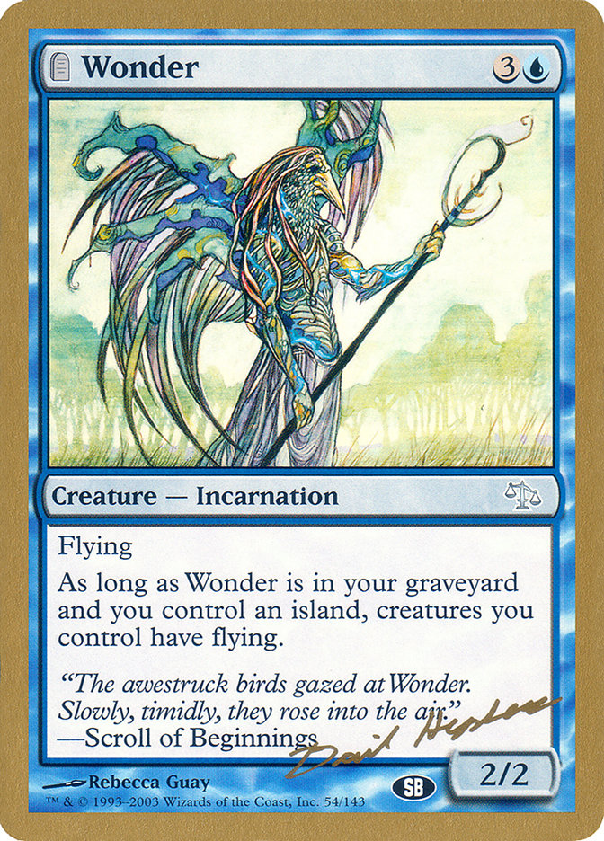 Wonder (Dave Humpherys) (SB) [World Championship Decks 2003] - Magic: The Gathering - Card Brawlers | Quebec | Canada |