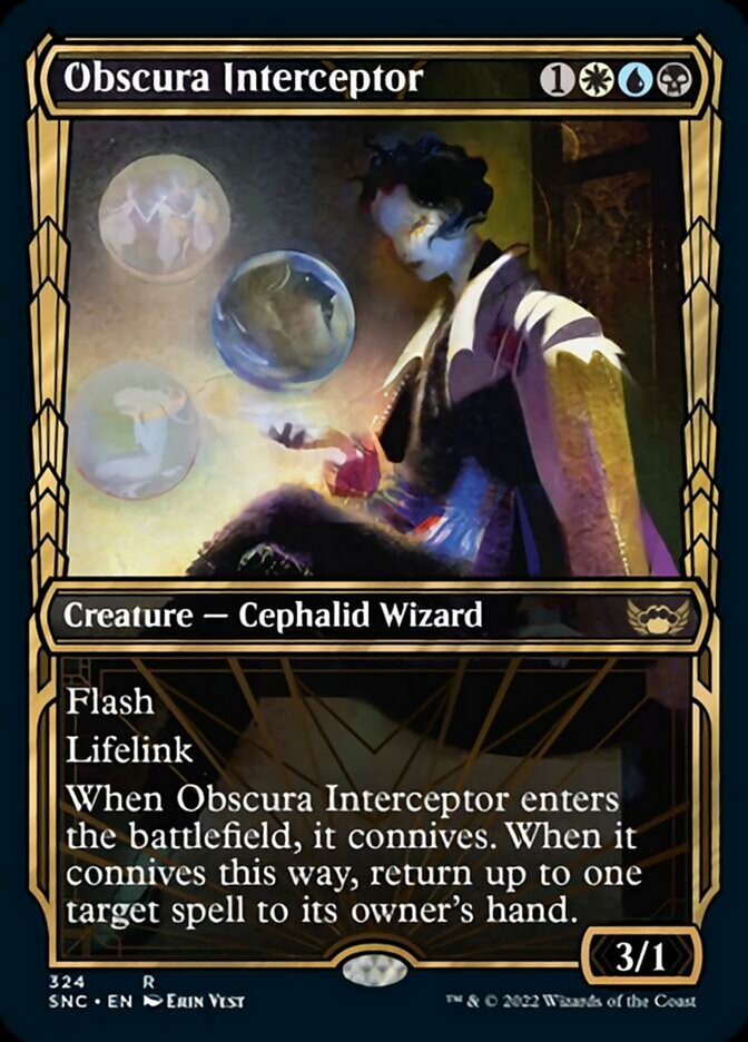 Obscura Interceptor (Showcase Golden Age) [Streets of New Capenna] - Magic: The Gathering - Card Brawlers | Quebec | Canada |