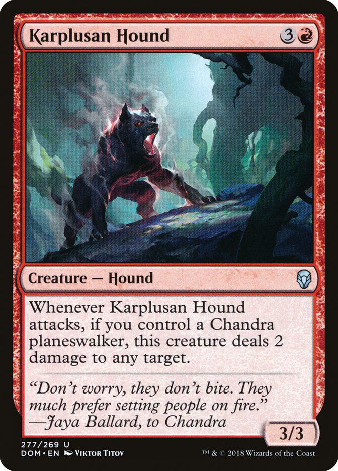Karplusan Hound [Dominaria] - Magic: The Gathering - Card Brawlers | Quebec | Canada |