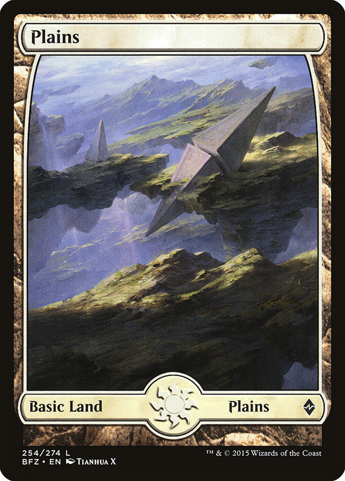 Plains (254) (Full Art) [Battle for Zendikar] - Magic: The Gathering - Card Brawlers | Quebec | Canada |