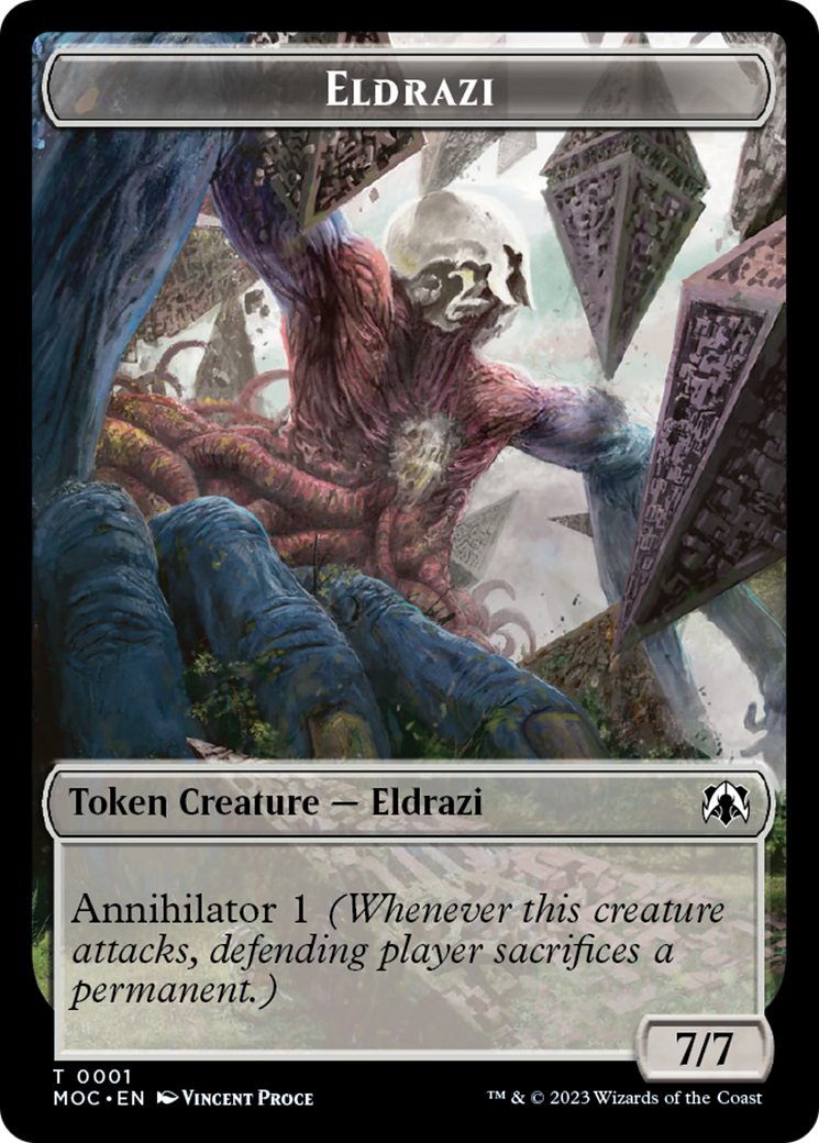 Eldrazi // Angel (4) Double-Sided Token [March of the Machine Commander Tokens] - Magic: The Gathering - Card Brawlers | Quebec | Canada |