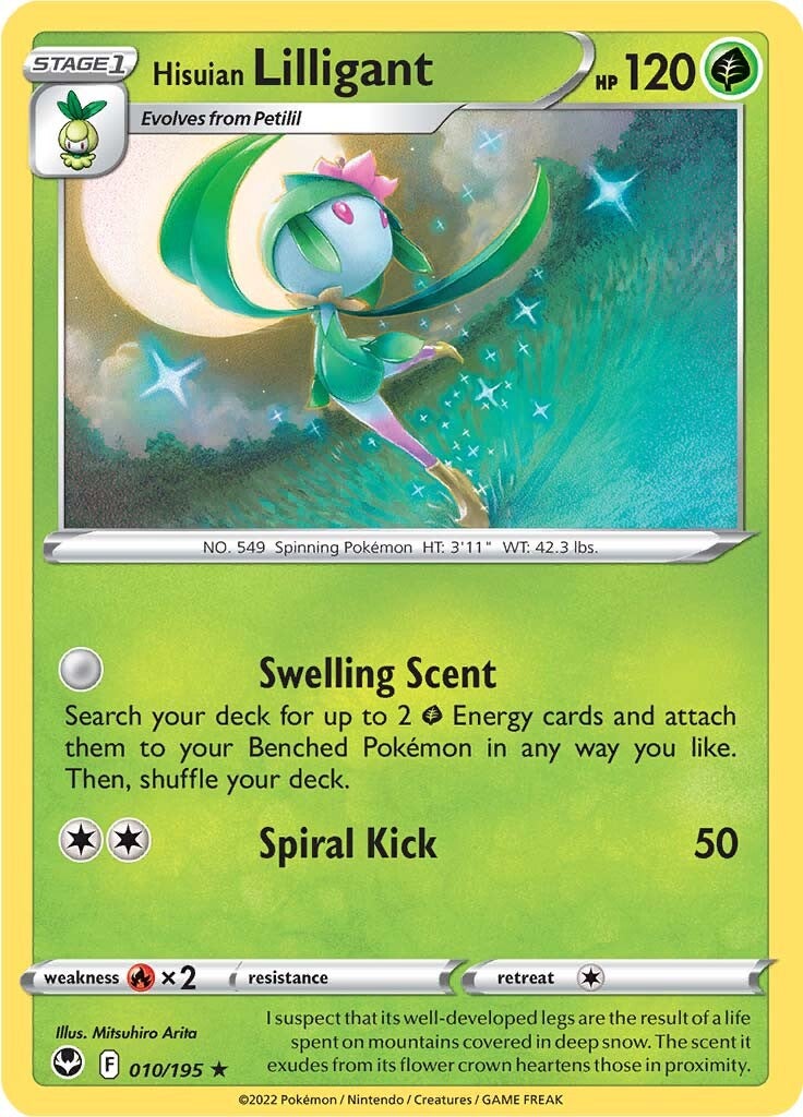 Hisuian Lilligant (010/195) [Sword & Shield: Silver Tempest] - Pokémon - Card Brawlers | Quebec | Canada |