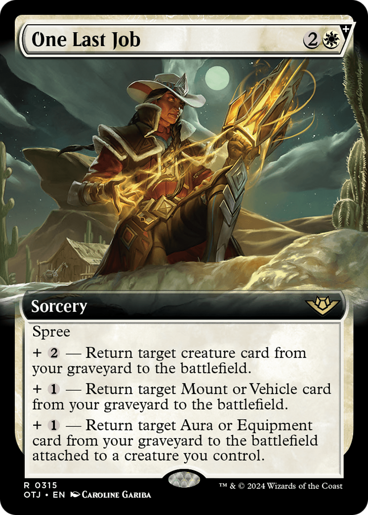 One Last Job (Extended Art) [Outlaws of Thunder Junction] - Magic: The Gathering - Card Brawlers | Quebec | Canada |