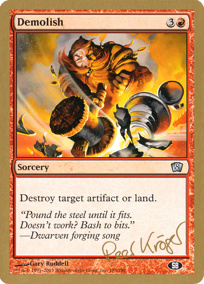 Demolish (Peer Kroger) (SB) [World Championship Decks 2003] - Magic: The Gathering - Card Brawlers | Quebec | Canada |