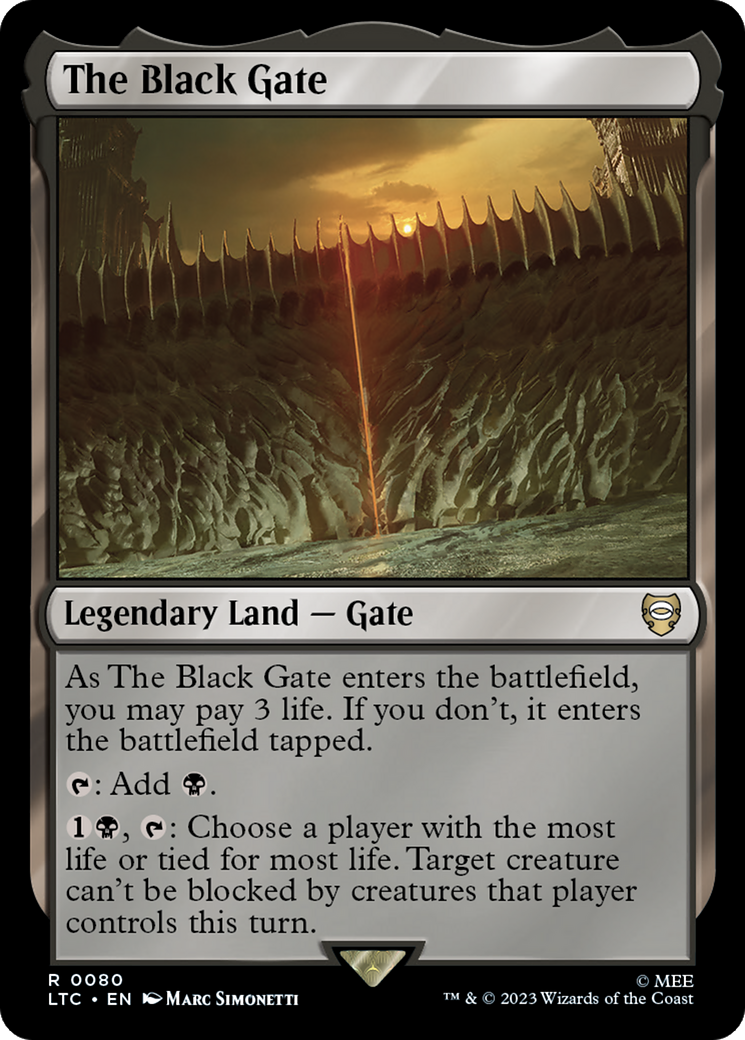 The Black Gate [The Lord of the Rings: Tales of Middle-Earth Commander] - Magic: The Gathering - Card Brawlers | Quebec | Canada |