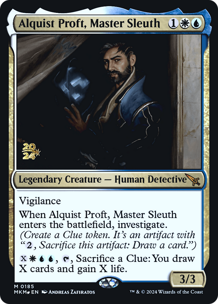 Alquist Proft, Master Sleuth [Murders at Karlov Manor Prerelease Promos] - Magic: The Gathering - Card Brawlers | Quebec | Canada |