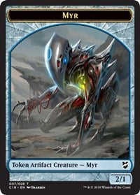Myr (007) // Construct (020) Double-Sided Token [Commander 2018 Tokens] - Magic: The Gathering - Card Brawlers | Quebec | Canada |