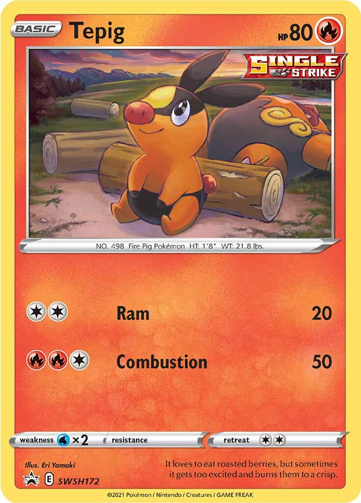 Tepig (SWSH172) [Sword & Shield: Black Star Promos] - Pokémon - Card Brawlers | Quebec | Canada |