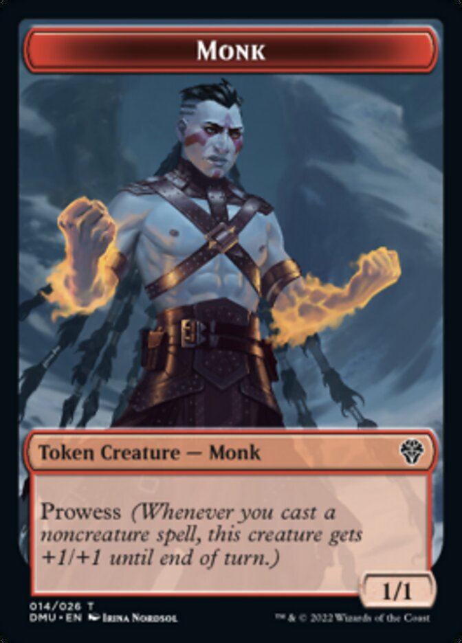 Soldier // Monk Double-Sided Token [Dominaria United Tokens] - Magic: The Gathering - Card Brawlers | Quebec | Canada |