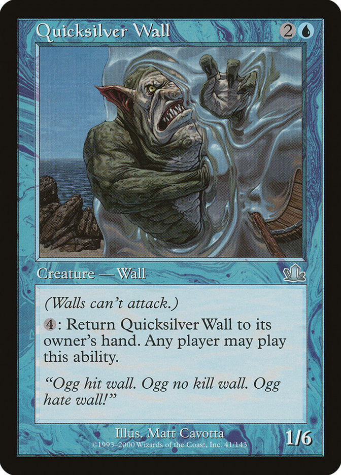 Quicksilver Wall [Prophecy] - Magic: The Gathering - Card Brawlers | Quebec | Canada |