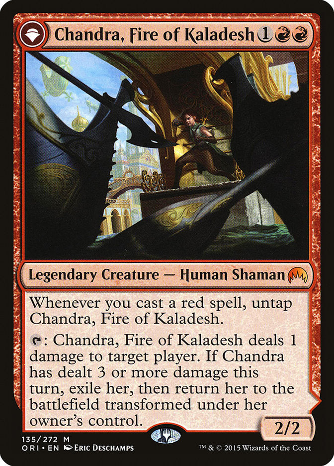 Chandra, Fire of Kaladesh // Chandra, Roaring Flame [Magic Origins] - Magic: The Gathering - Card Brawlers | Quebec | Canada |