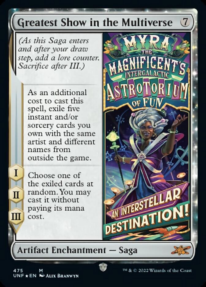 Greatest Show in the Multiverse (Galaxy Foil) [Unfinity] - Magic: The Gathering - Card Brawlers | Quebec | Canada |