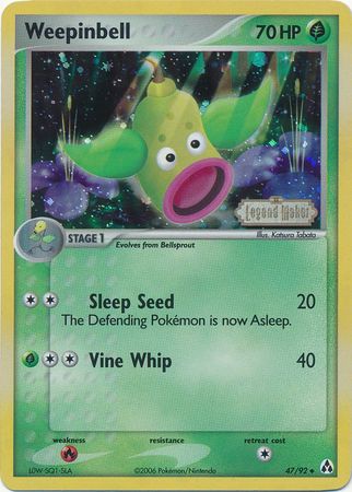 Weepinbell (47/92) (Stamped) [EX: Legend Maker] - Pokémon - Card Brawlers | Quebec | Canada |