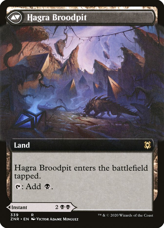 Hagra Mauling // Hagra Broodpit (Extended Art) [Zendikar Rising] - Magic: The Gathering - Card Brawlers | Quebec | Canada |