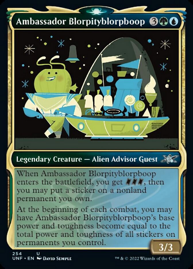 Ambassador Blorpityblorpboop (Showcase) [Unfinity] - Magic: The Gathering - Card Brawlers | Quebec | Canada |