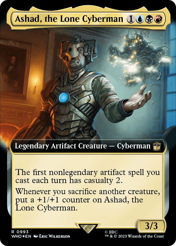 Ashad, the Lone Cyberman (Extended Art) (Surge Foil) [Doctor Who] - Magic: The Gathering - Card Brawlers | Quebec | Canada |