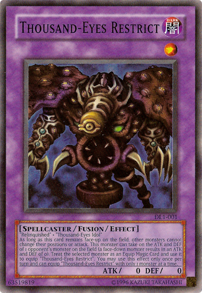 Thousand-Eyes Restrict [DL1-001] Super Rare - Yu-Gi-Oh! - Card Brawlers | Quebec | Canada |