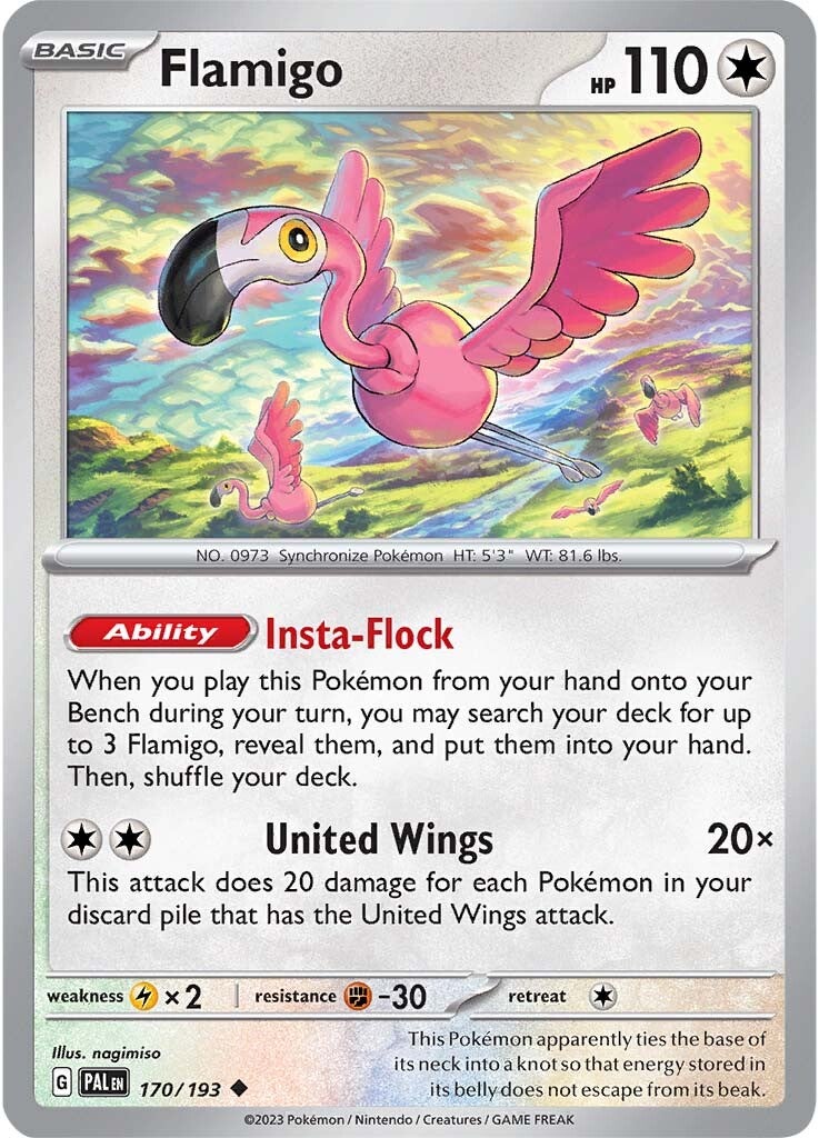 Flamigo (170/193) [Scarlet & Violet: Paldea Evolved] - Pokémon - Card Brawlers | Quebec | Canada |