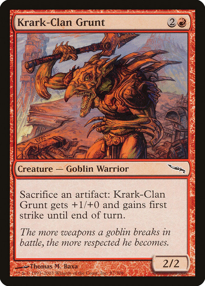 Krark-Clan Grunt [Mirrodin] - Magic: The Gathering - Card Brawlers | Quebec | Canada |