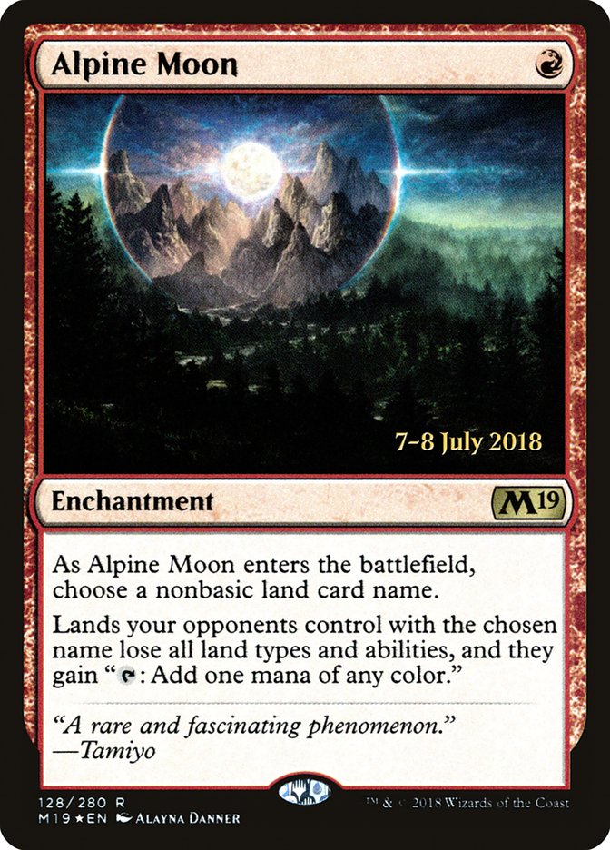 Alpine Moon [Core Set 2019 Prerelease Promos] - Magic: The Gathering - Card Brawlers | Quebec | Canada |